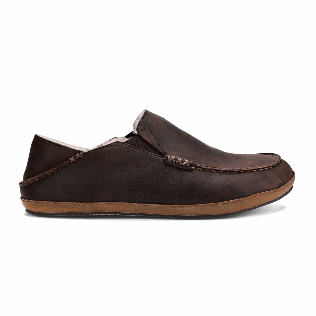 Zapatos Olukai Moloā Slipper - Pantuflas Hombre Cafes 20203-795